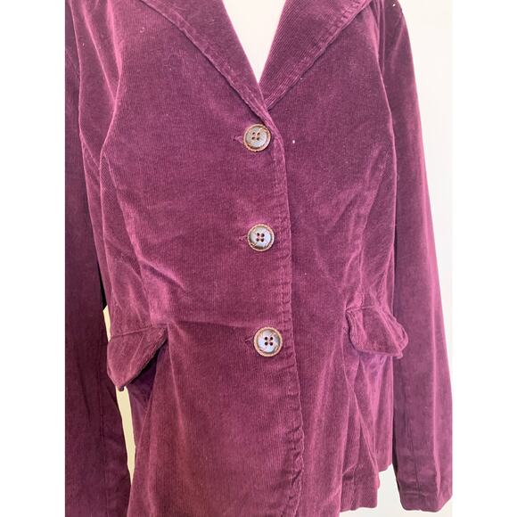 St. John's Bay stretch purple corduroy casual blazer size XL - Picture 8 of 11
